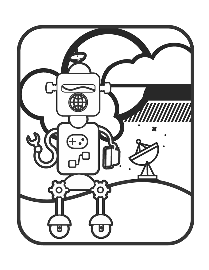 robot illustration amazing robots