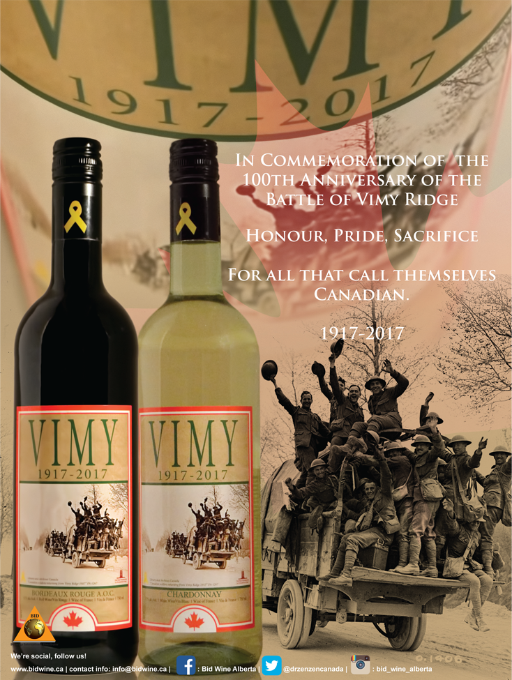 Vimy Ridge Wine Poster